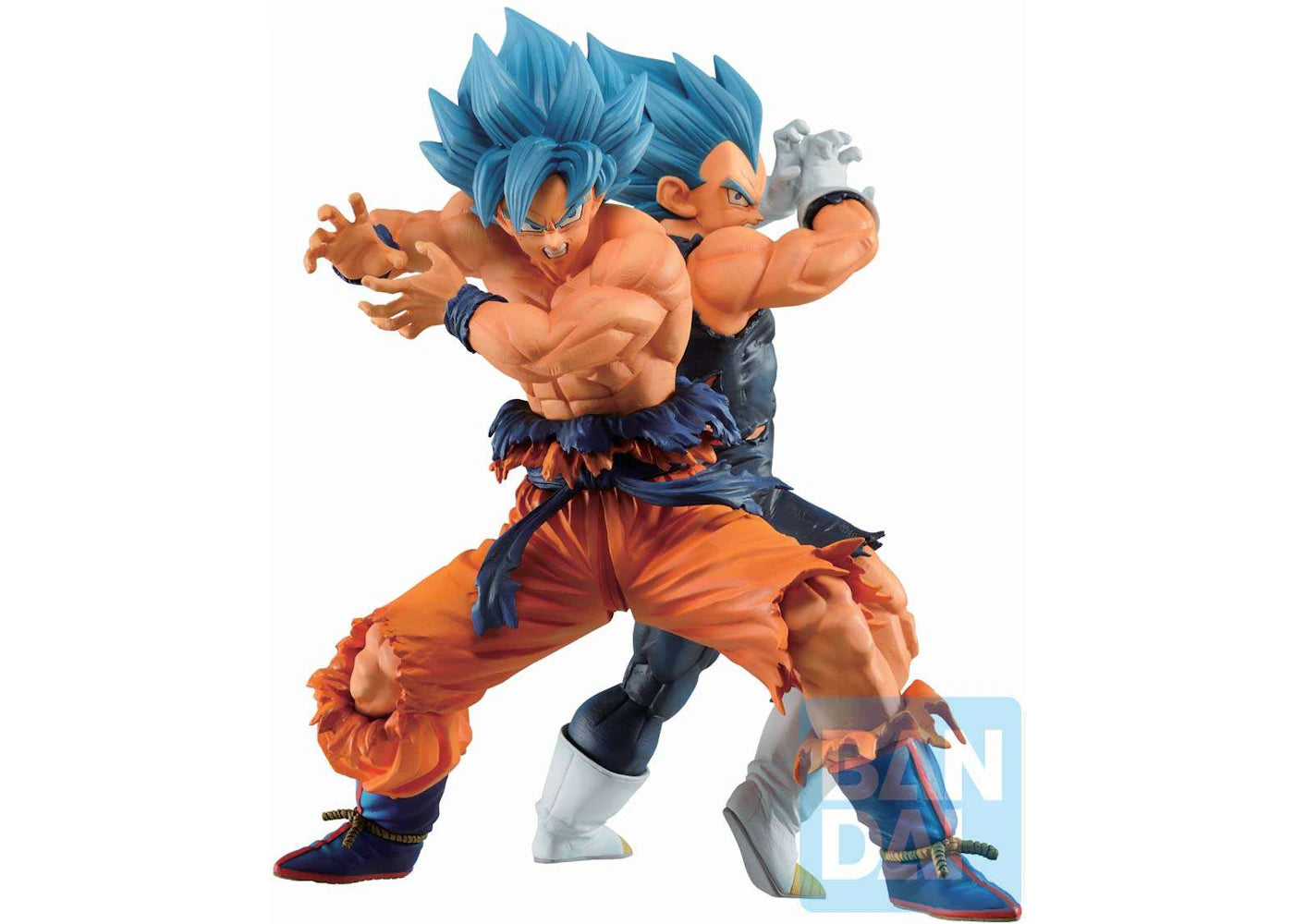 Bandai Japan Dragon Ball Ichiban Son Goku & Vegeta SSGSS Vs Omnibus Super Collectible PVC Figure