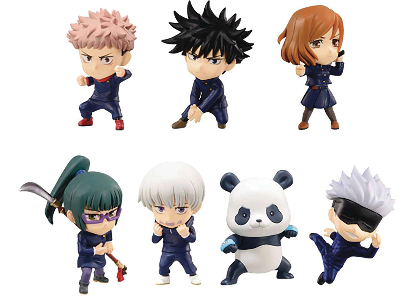 Bandai Japan Jujutsu Kaisen Adverge Motion Jujutsu Kaisen Mini Figure (7-Piece Set)