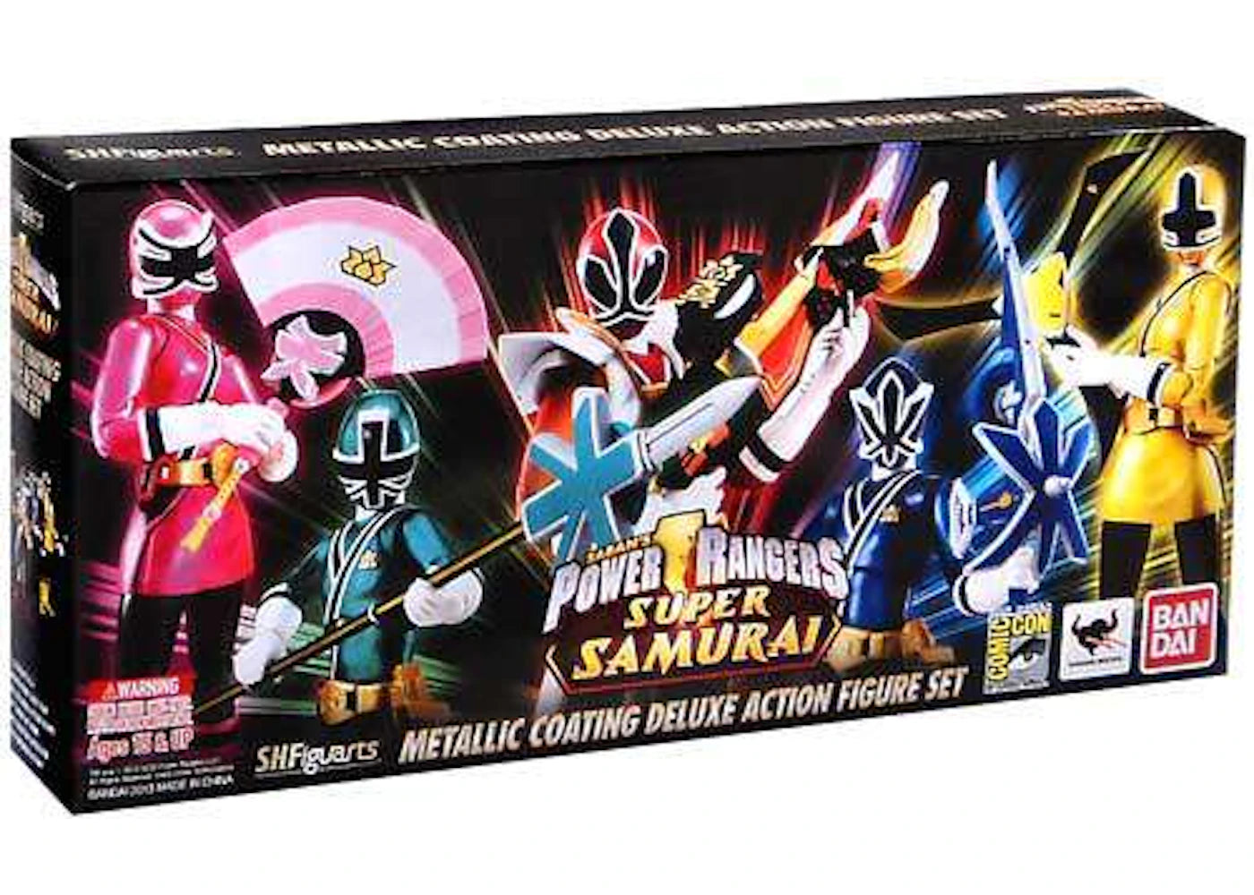 Bandai Japan Power Rangers S.H. Figuarts Metallic Coating Deluxe Set SDCC 2013 San Diego Comic Con Exclusive Action Figure