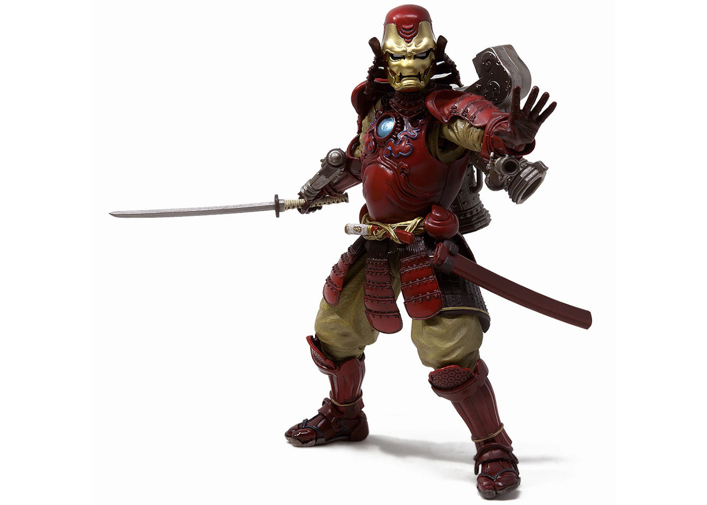 Bandai Meisho Manga Realization Marvel Comics Samurai Iron Man Mark 3 Action Figure Red