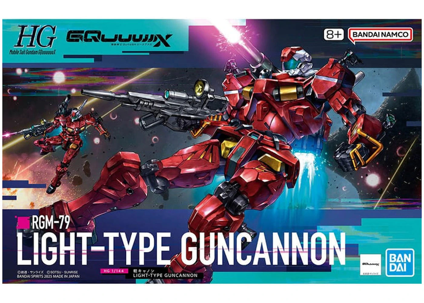 Bandai Namco 1/144 HG RGM-79 Light-Type Guncannon Model Kit Figure (2025)