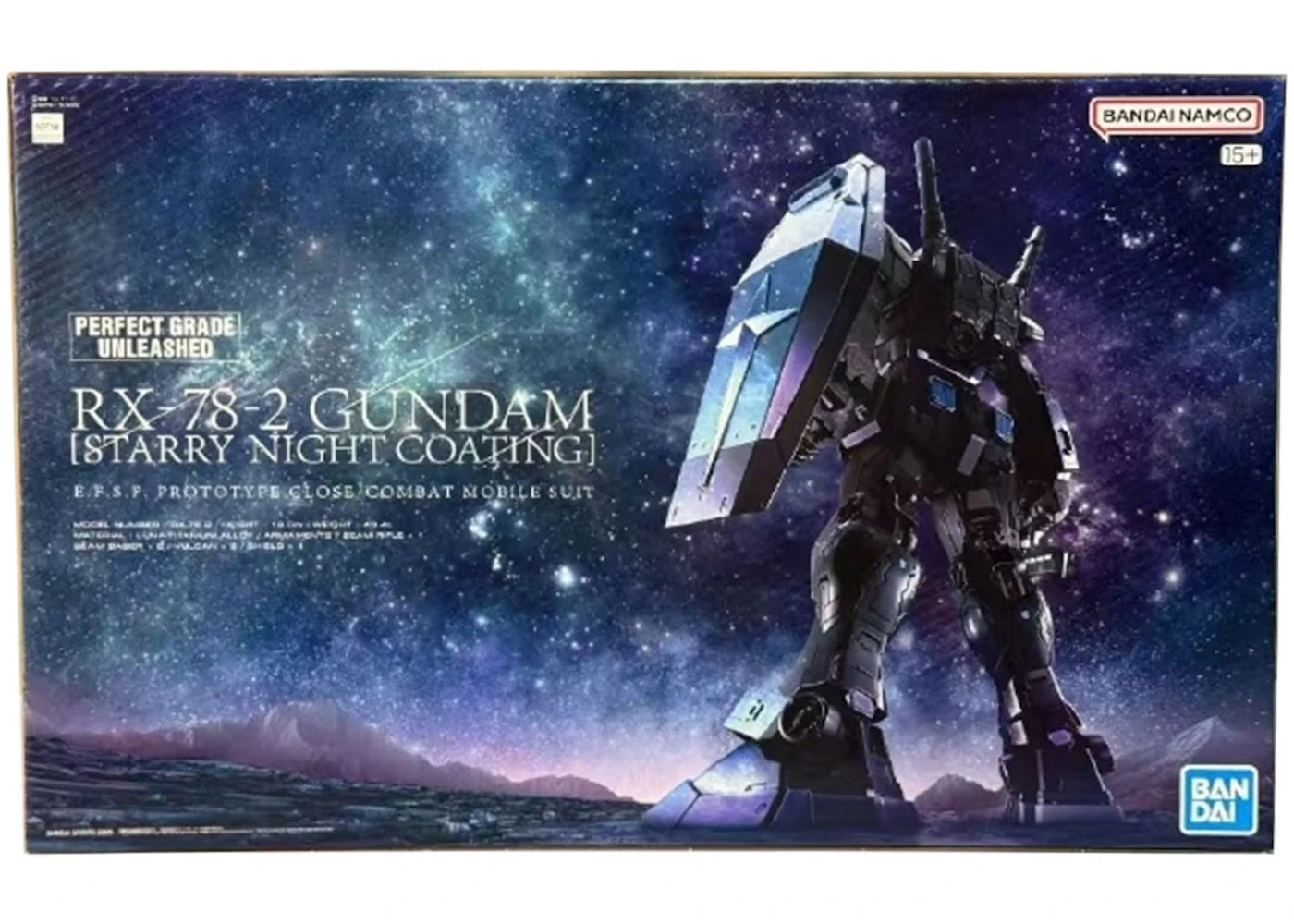 Bandai Namco Gundam 1/60 PG RX-78-2 Gundam Unleashed Starry Night Coating (China Exclusive) Model Kit Figure (2025)