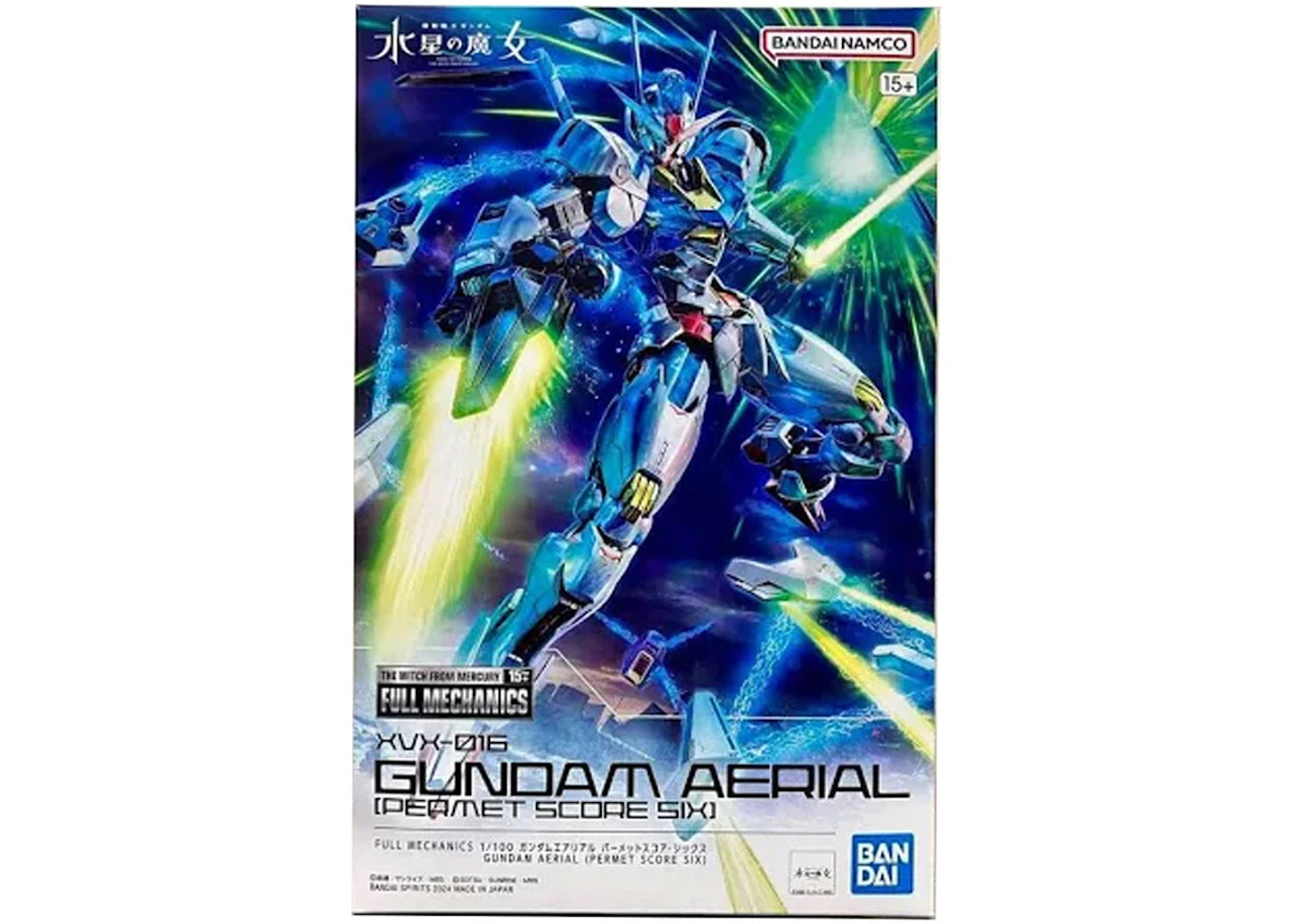 Bandai Namco Gundam 1/100 Full Mechanics Gundam Aerial Permet Score 6 Model Kit Figure (2023)