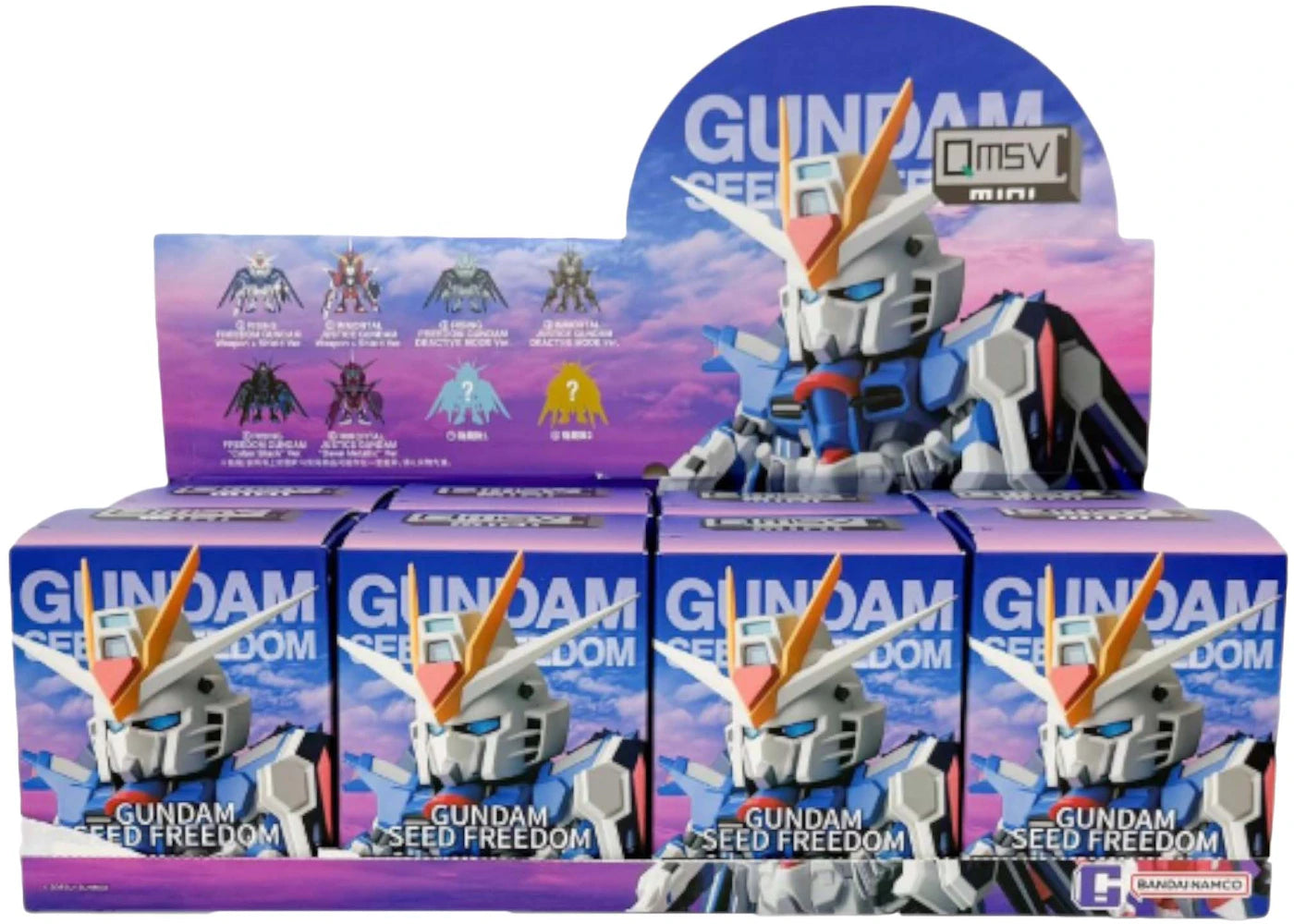 Bandai Namco QMSVmini Mobile Suit Gundam SEED Freedom Series Sealed Case (8 Blind Box)