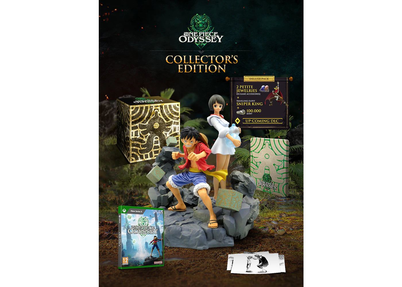 Bandai Namco XBSX One Piece Odyssey Collector's Edition Video Game Bundle