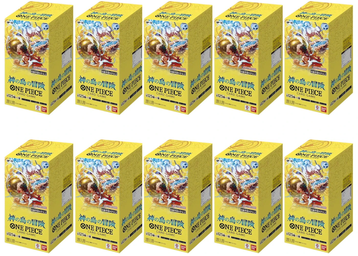 Bandai One Piece Adventure on KAMI's Island (OP-15) (Japanese) Booster Box 10x Lot