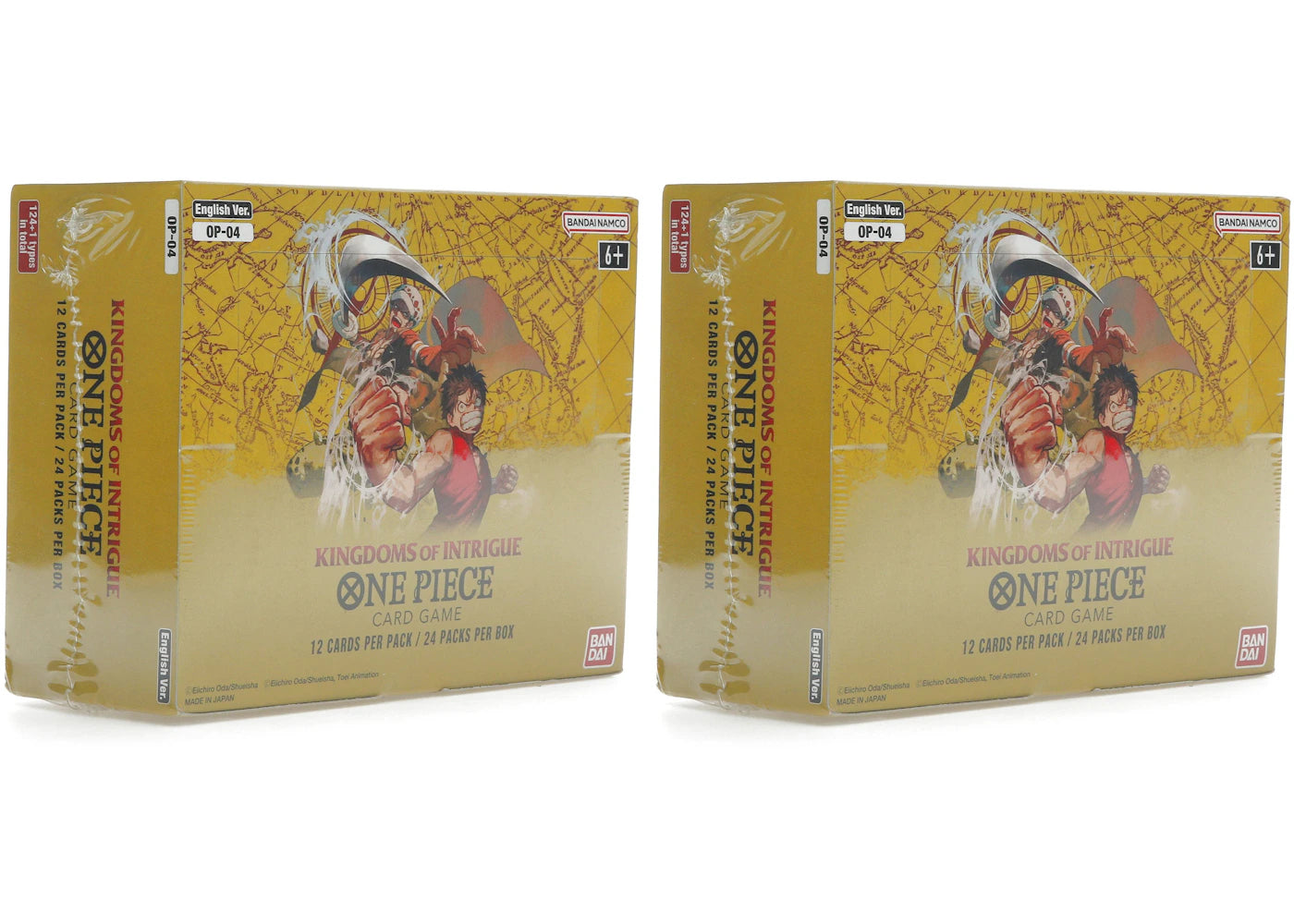 Bandai One Piece Card Game Kingdom of Intrigue Booster Box (OP-04) 2x Lot