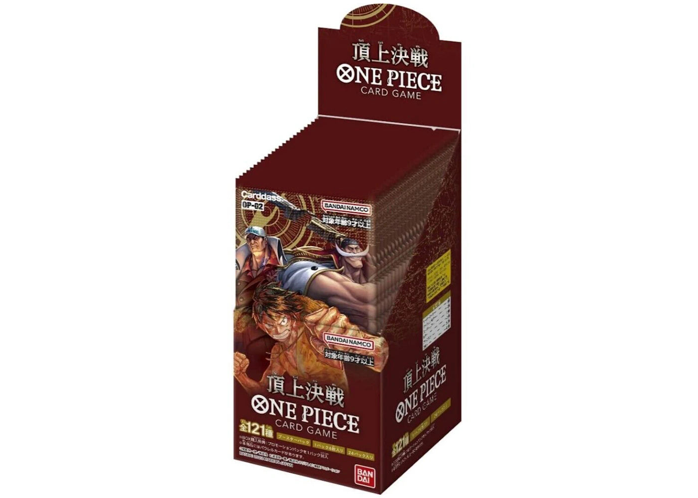 Bandai One Piece Card Game Paramount War Carddass Booster Box (OP-02) (Japanese)