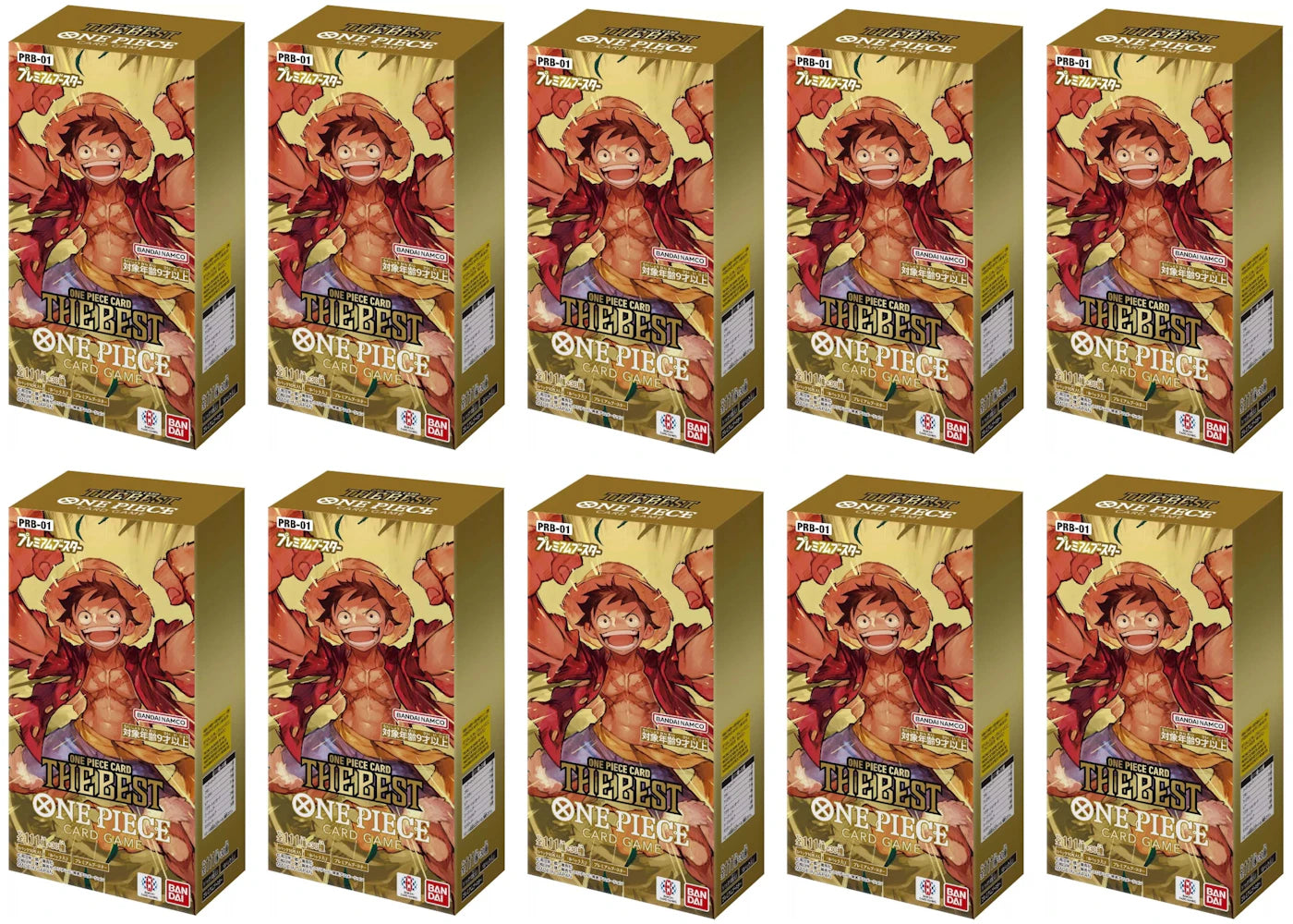 Bandai One Piece Card Game Premium Booster Box (PRB-01) (Japanese) 10x Lot