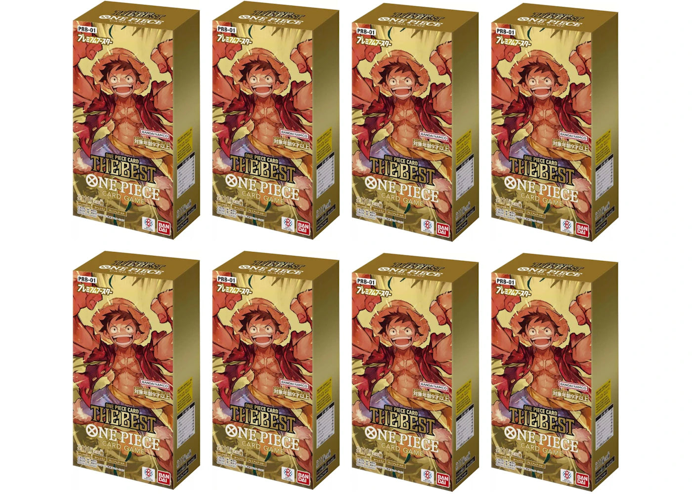 Bandai One Piece Card Game Premium Booster Box (PRB-01) (Japanese) 8x Lot