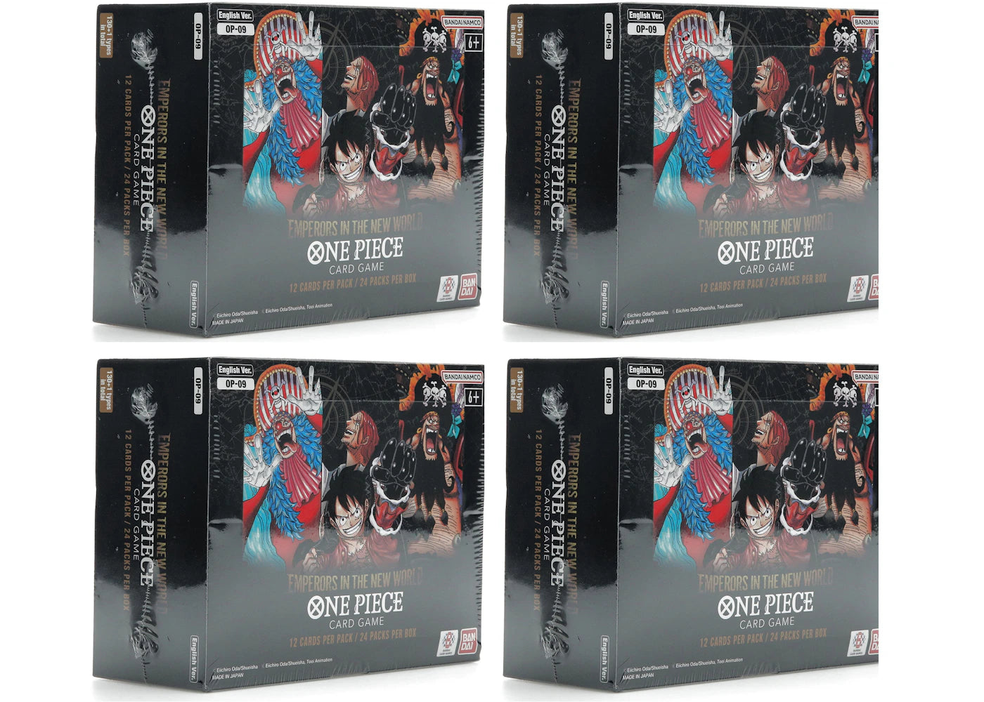 Bandai One Piece Emperors In The New World Hobby Box (OP-09) 4x Lot