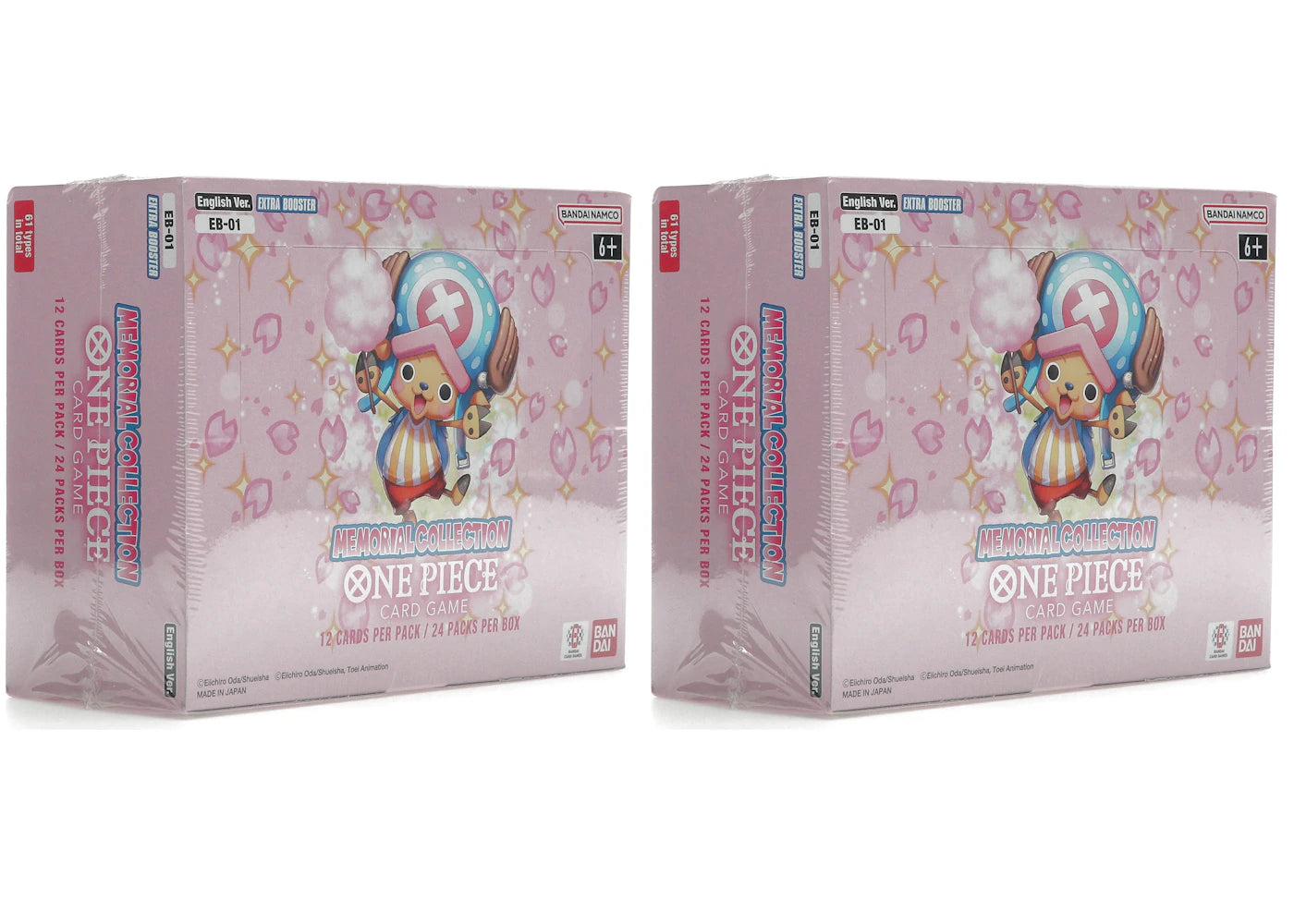 Bandai One Piece Memorial Collection Booster Box 2x Lot