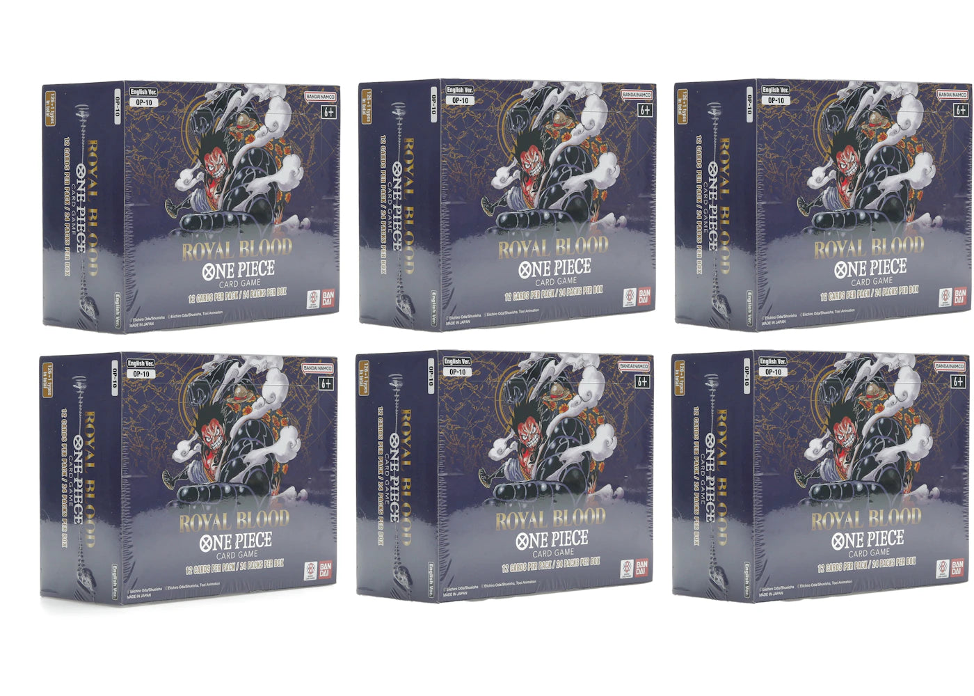 Bandai One Piece Royal Blood Booster Box (English) OP10 6x Lot