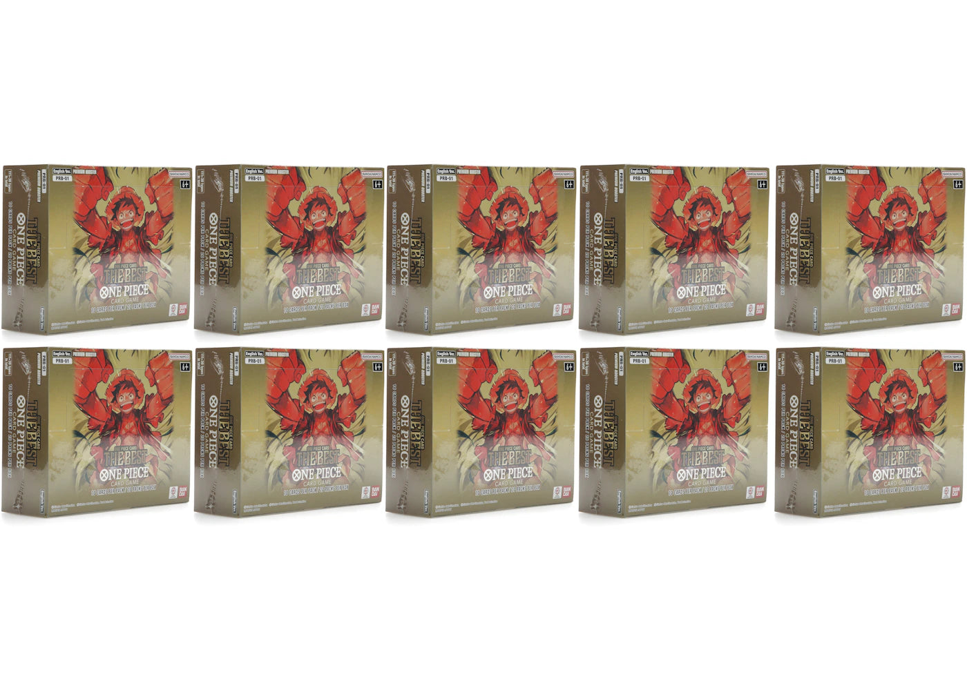 Bandai One Piece The Best Premium Booster Box PRB-01 10x Lot