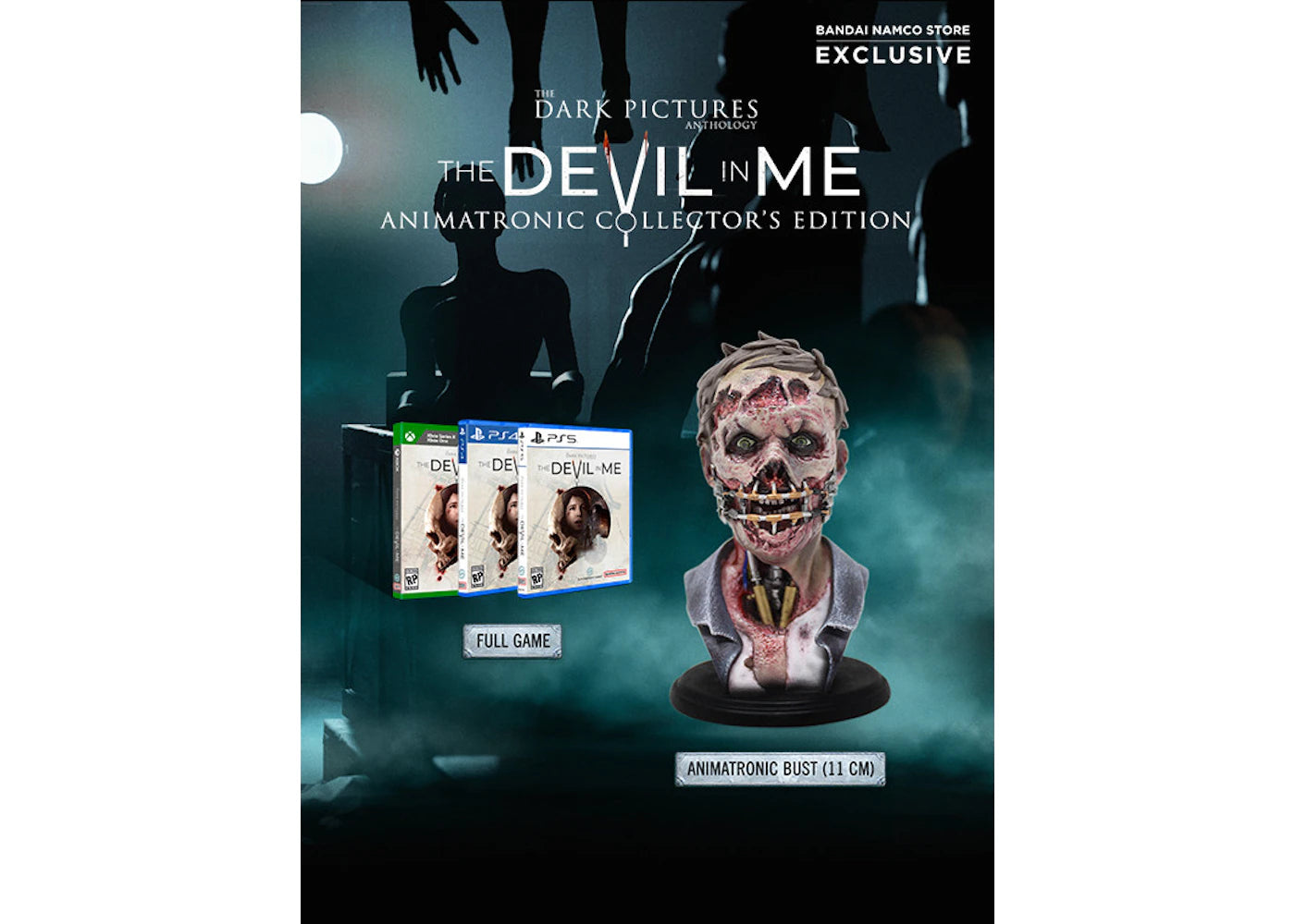 Bandai PS4 The Dark Pictures Anthology: The Devil In Me Animatronic Collector's Edition Video Game