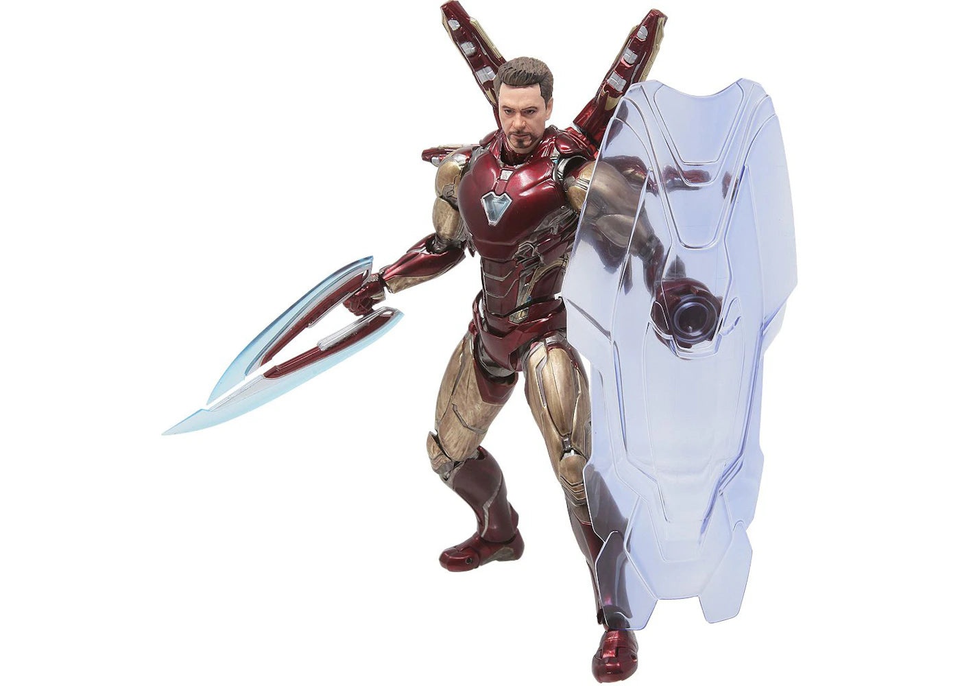 Bandai S.H.Figuarts Avengers Endgame Iron Man Mark 85 Final Battle Edition Action Figure Red & Gold