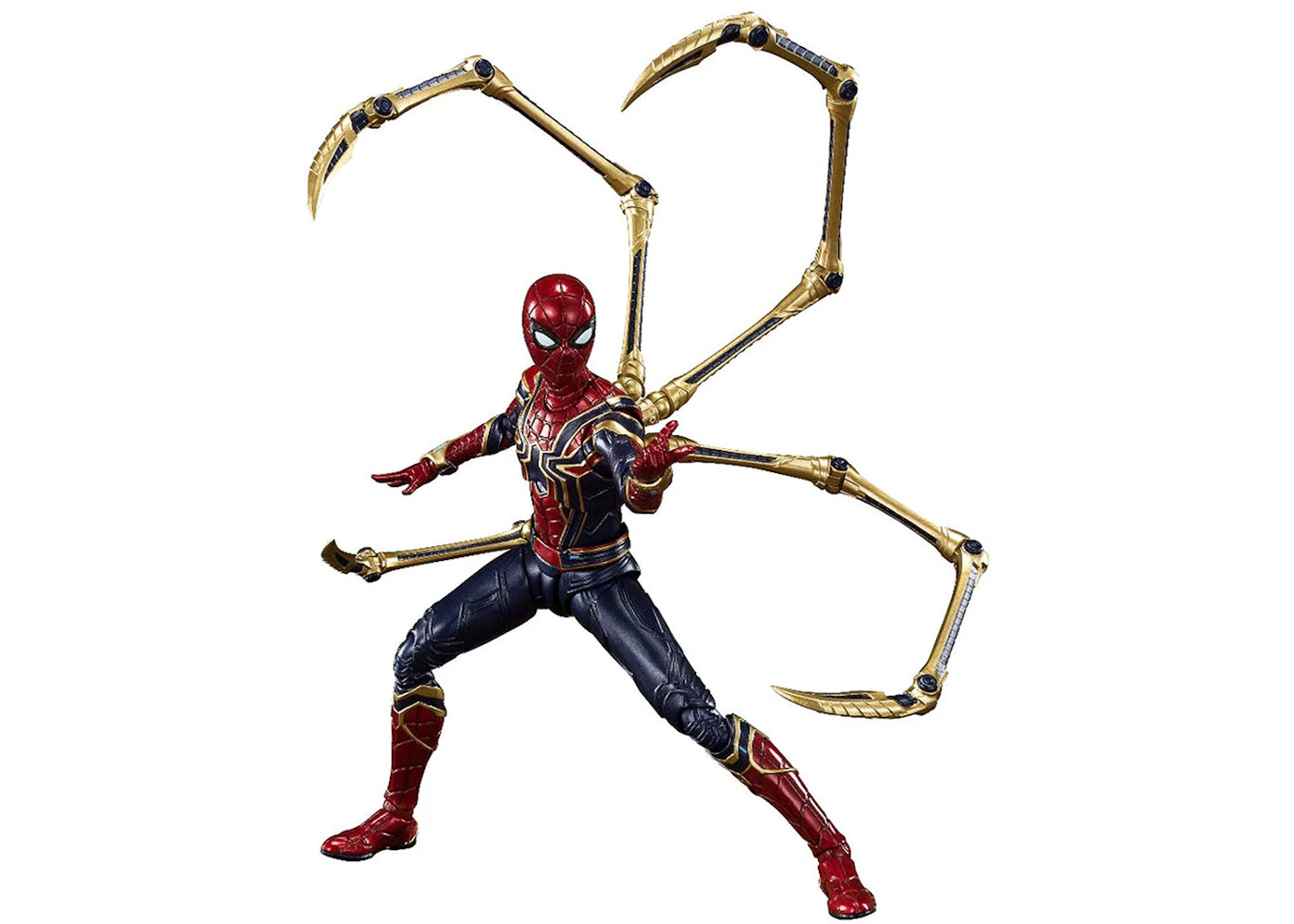 Bandai S.H.Figuarts Avengers Endgame Iron Spider Final Battle Edition Action Figure Blue & Red