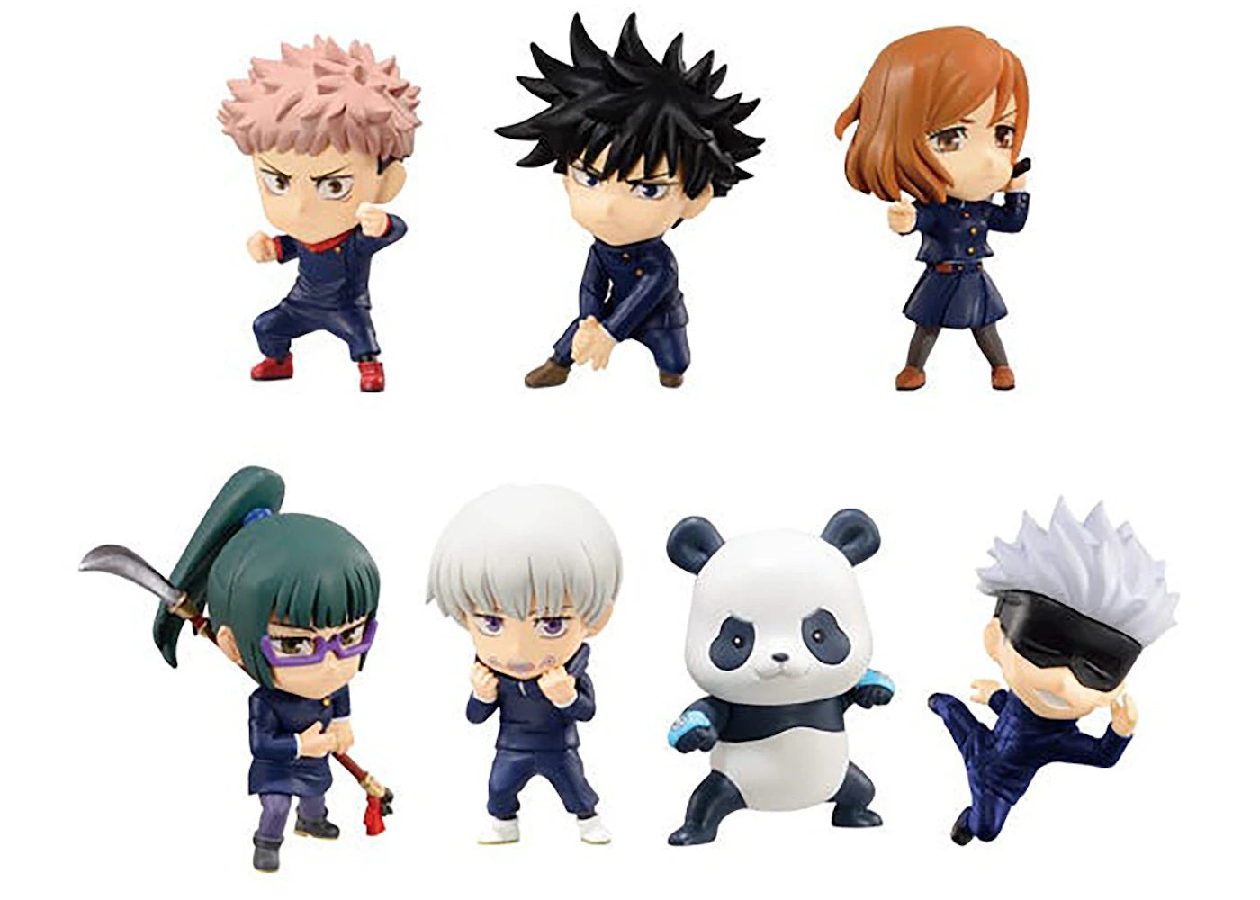Bandai Shokugan Jujutsu Kaisen Adverge Motion Set of 7 Figures Multi