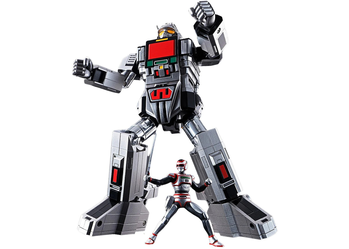 Bandai Soul Of Chogokin Megabeast Investigator Juspion Gx-97 Daileon Figure Silver