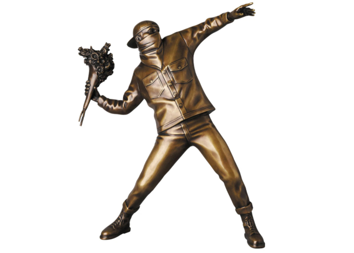Banksy Flower Bomber Sculpture Bronze