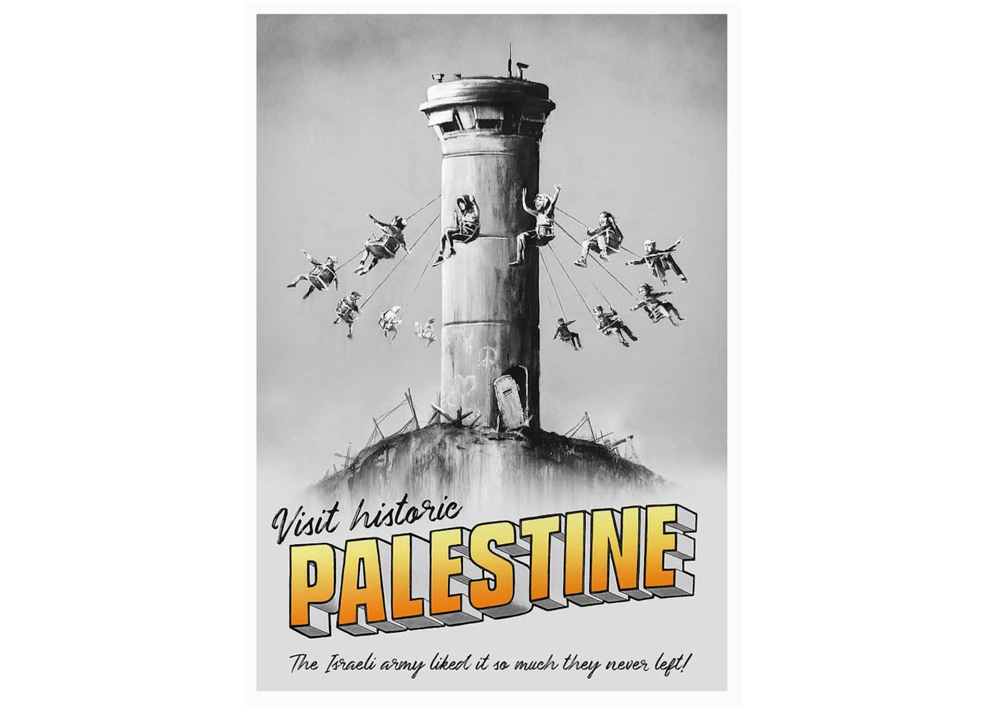 Banksy Walled Off Hotel Palestine Poster