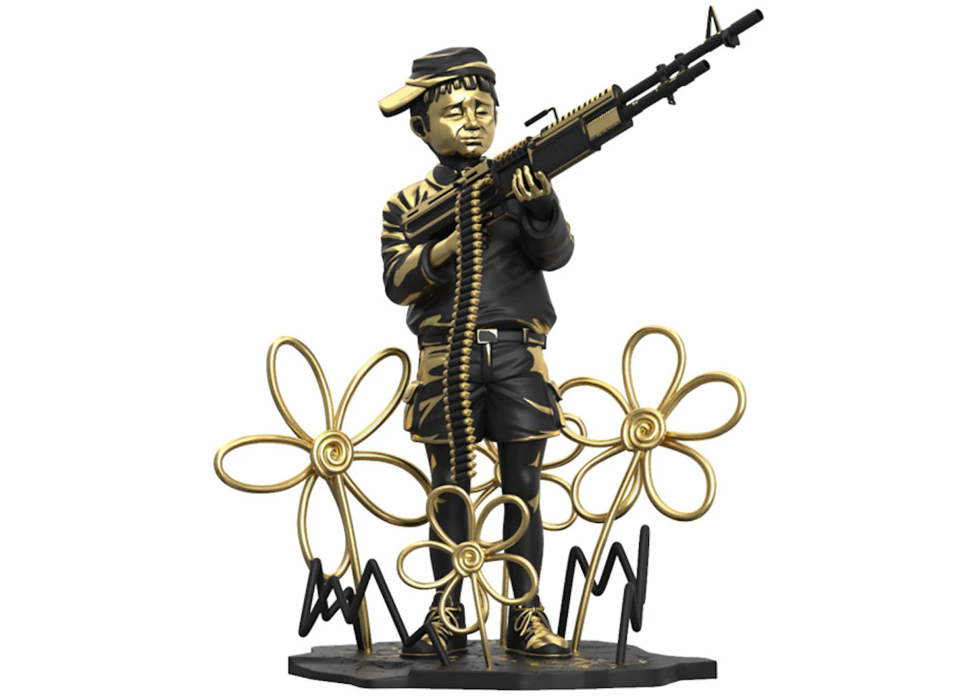 Banksy x Brandalised x Mighty Jaxx Crayon Shooter (LA Gold Edition) Figure