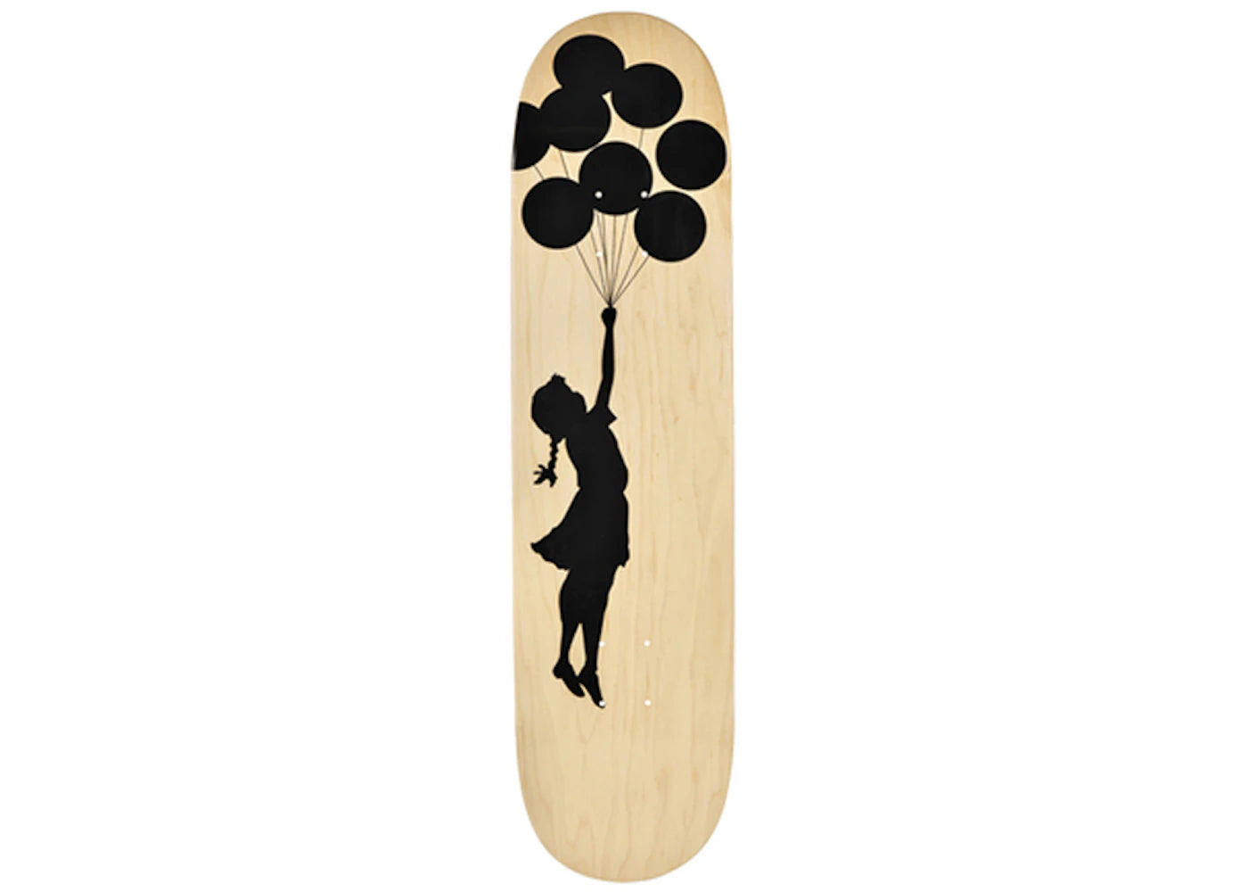Banksy x Medicom Balloon Girl Skateboard Deck Brown