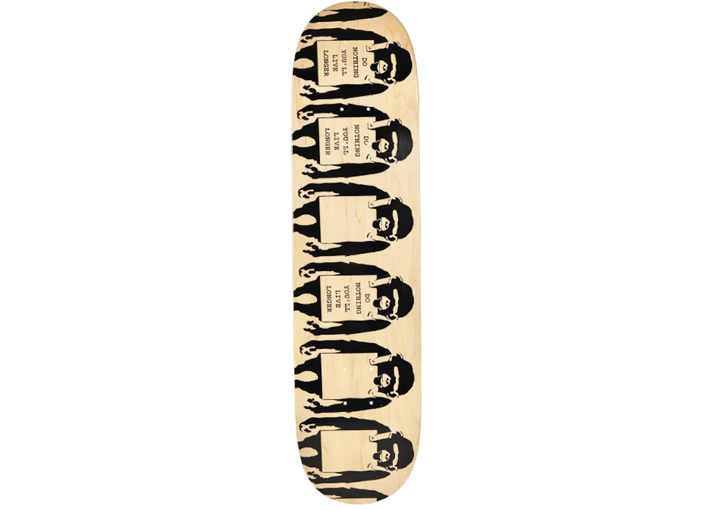 Banksy x Medicom Laugh Now Skateboard Deck Brown