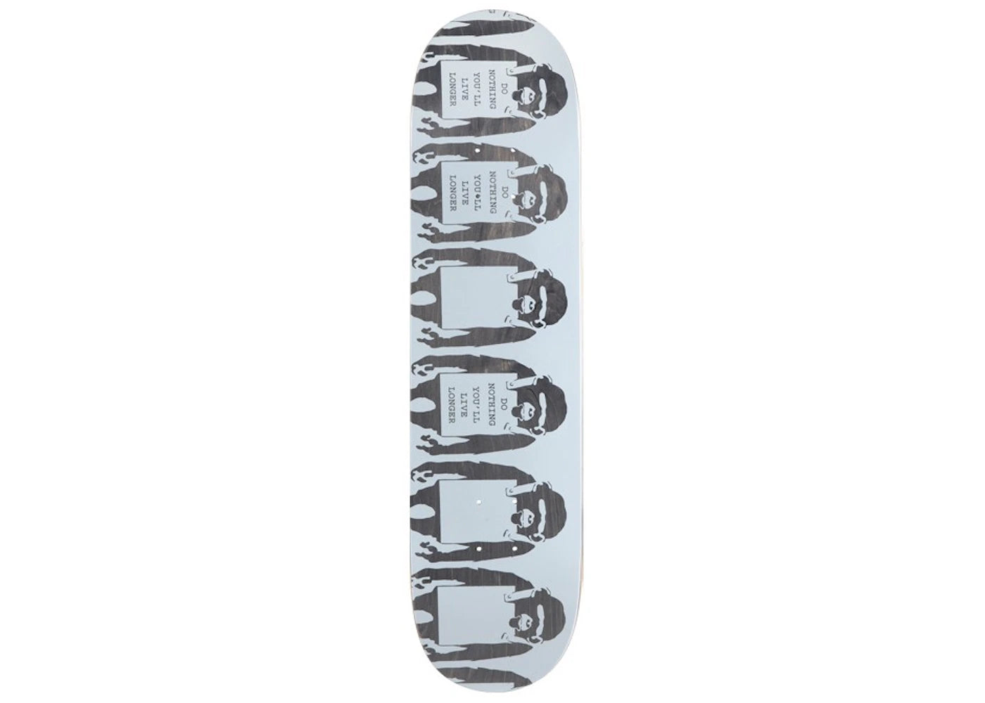 Banksy x Medicom x SYNC Brandalism Do Nothing Skate Deck White
