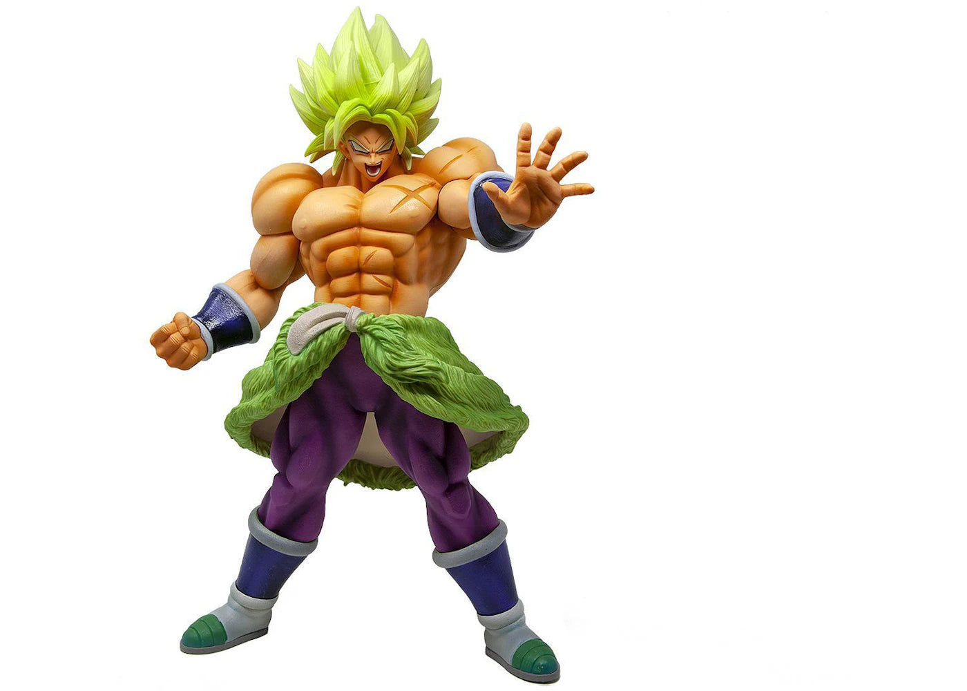 Banpresto Dragon Ball Super King Clustar Super Saiyan Broly Full Power Figure Green