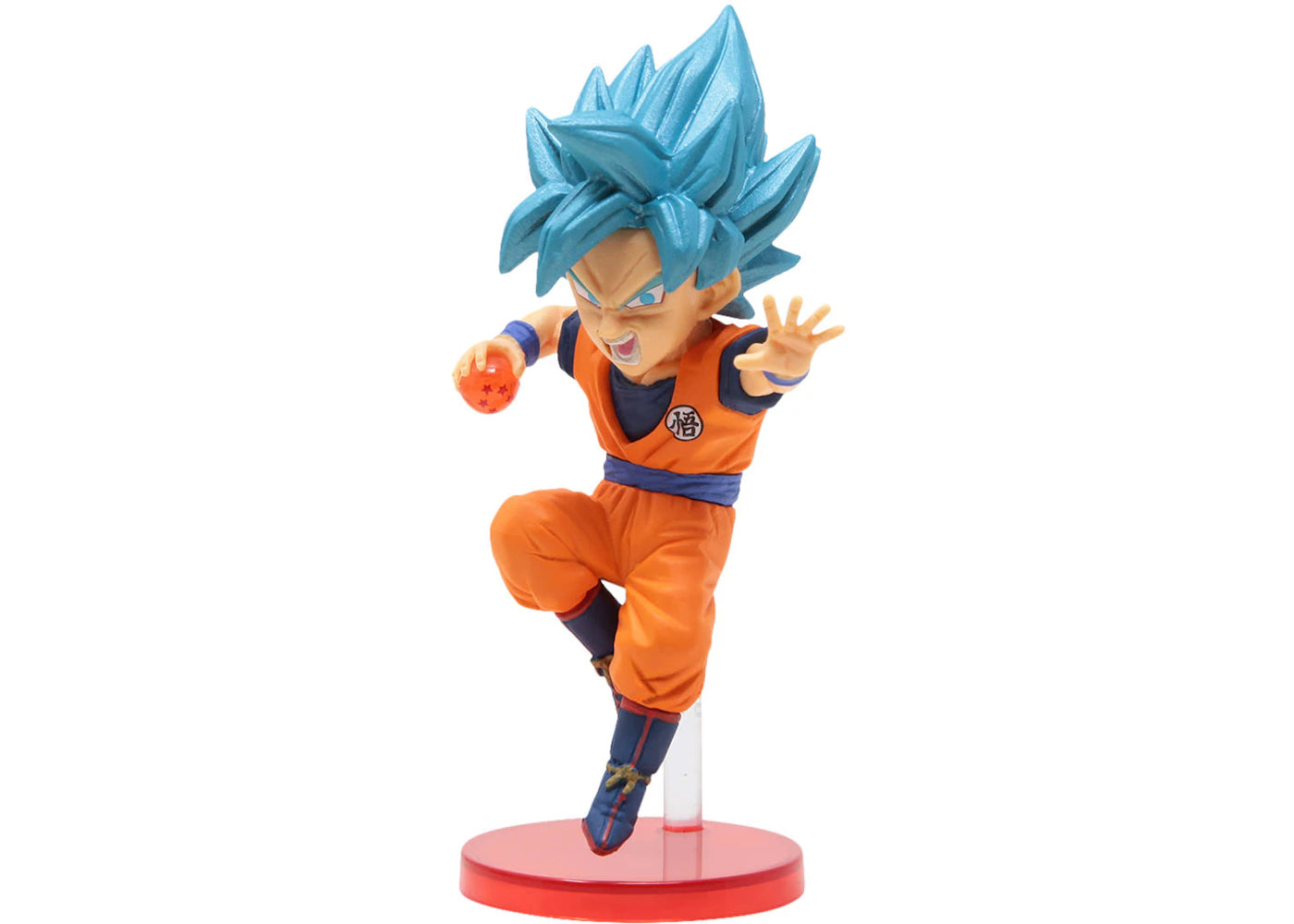 Banpresto Dragon Ball Z Dokkan Battle 5th Anniversary World 5 Super Saiyan God Super Saiyan Son Goku Figure Blue