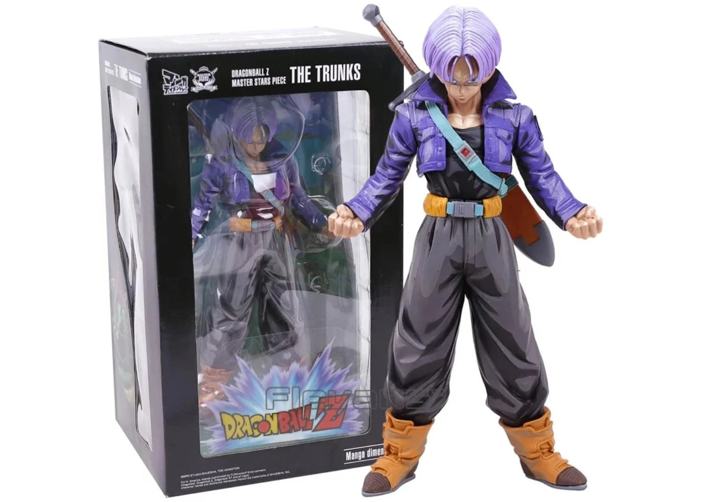 Banpresto Dragon Ball Z Master Stars Piece The Trunks Manga Dimensions Figure Purple