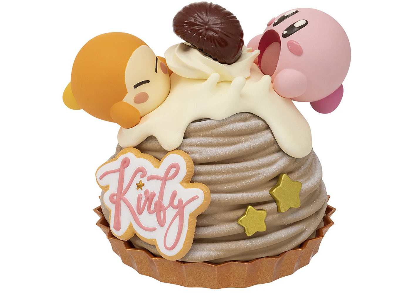 Banpresto Kirby Paldolce Collection Volume 3 Version B Kirby And Waddle Dee Figure Tan & Pink
