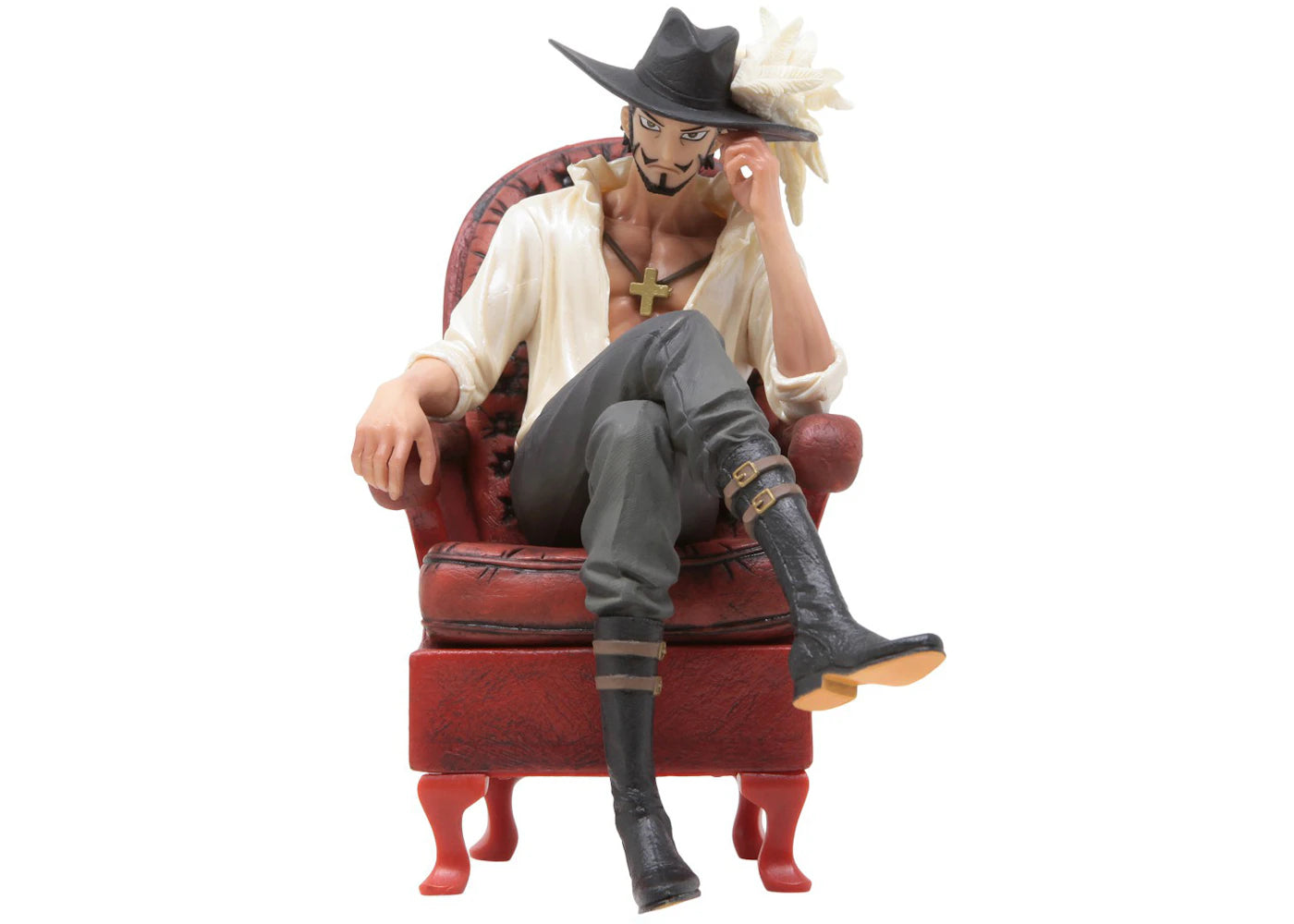 Banpresto One Piece Creator x Creator Dracule Mihawk Version A Re-Run Figure Red