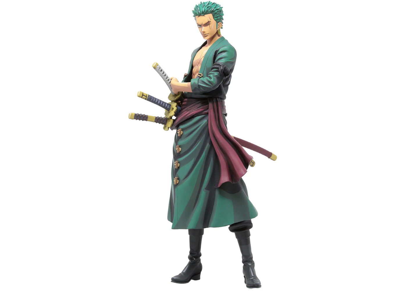 Banpresto One Piece Grandista Manga Dimensions Roronoa Zoro Figure Green