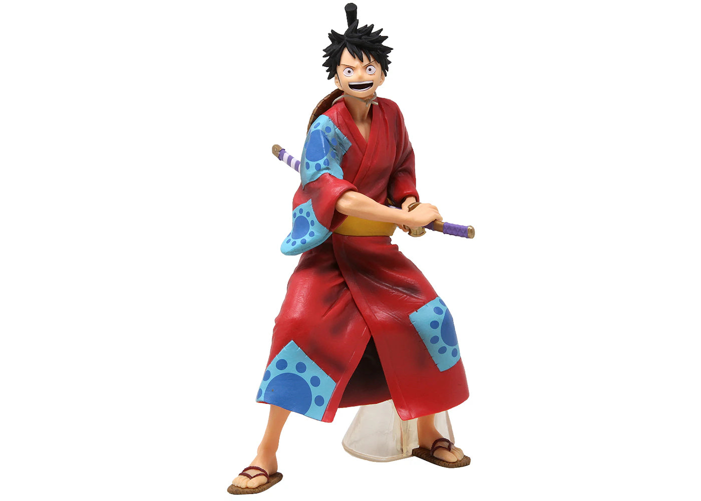 Banpresto One Piece Monkey D. Luffy Japanese Style Figure Red