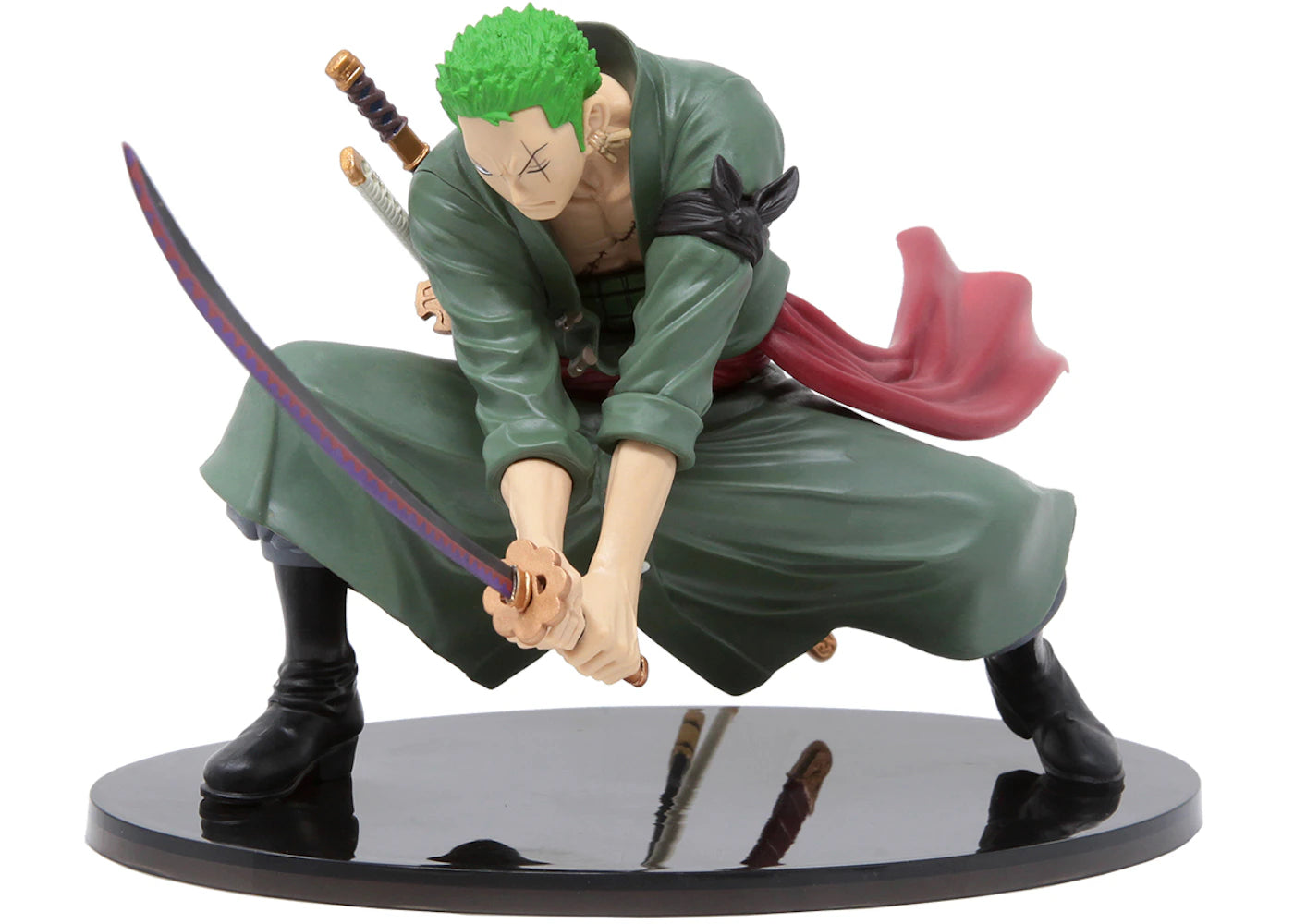 Banpresto One Piece Scultures Big Banpresto Colosseum 4 Volume 3 Roronoa Zoro Figure Green