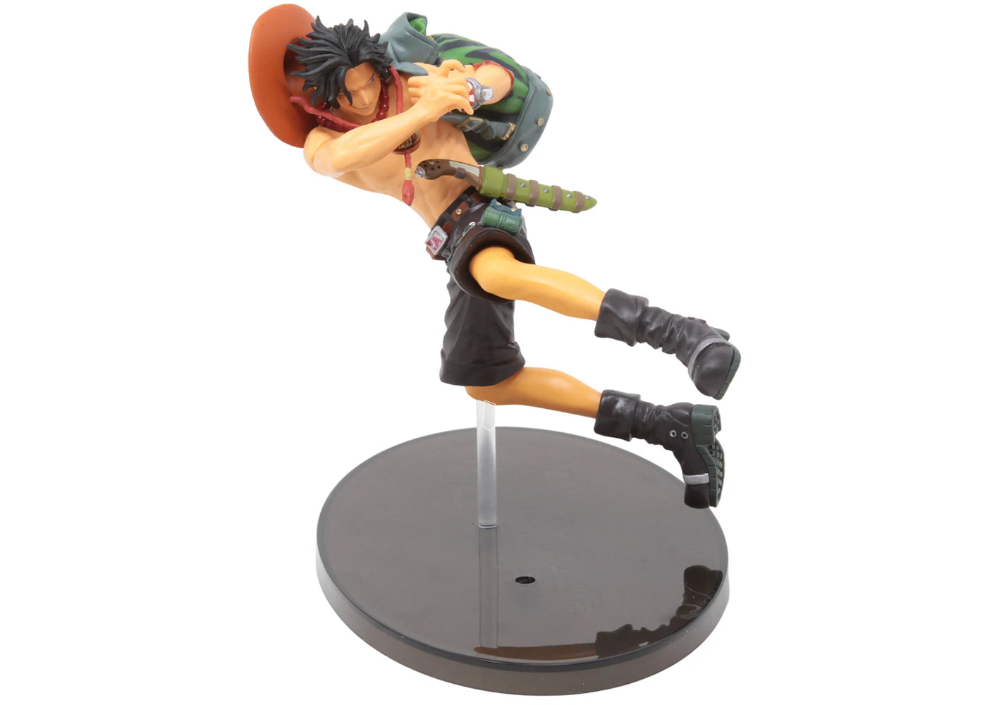 Banpresto One Piece Scultures Big Banpresto Colosseum 4 Volume 7 Portgas D. Ace Figure Green