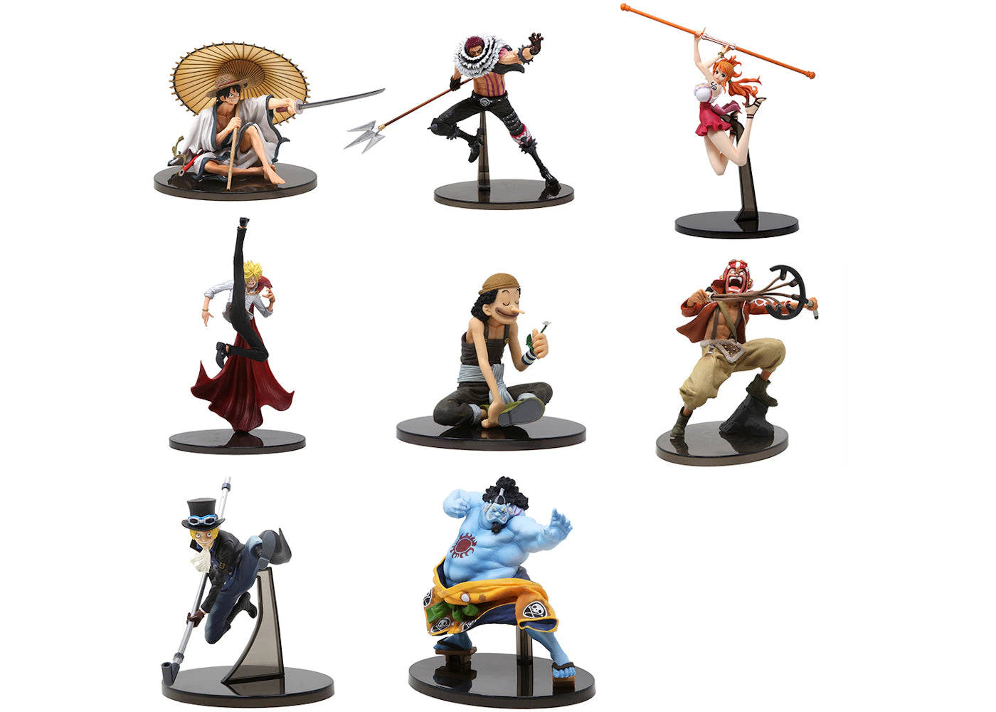 Banpresto One Piece World Colosseum 2 Set Of 8 Figures Multi
