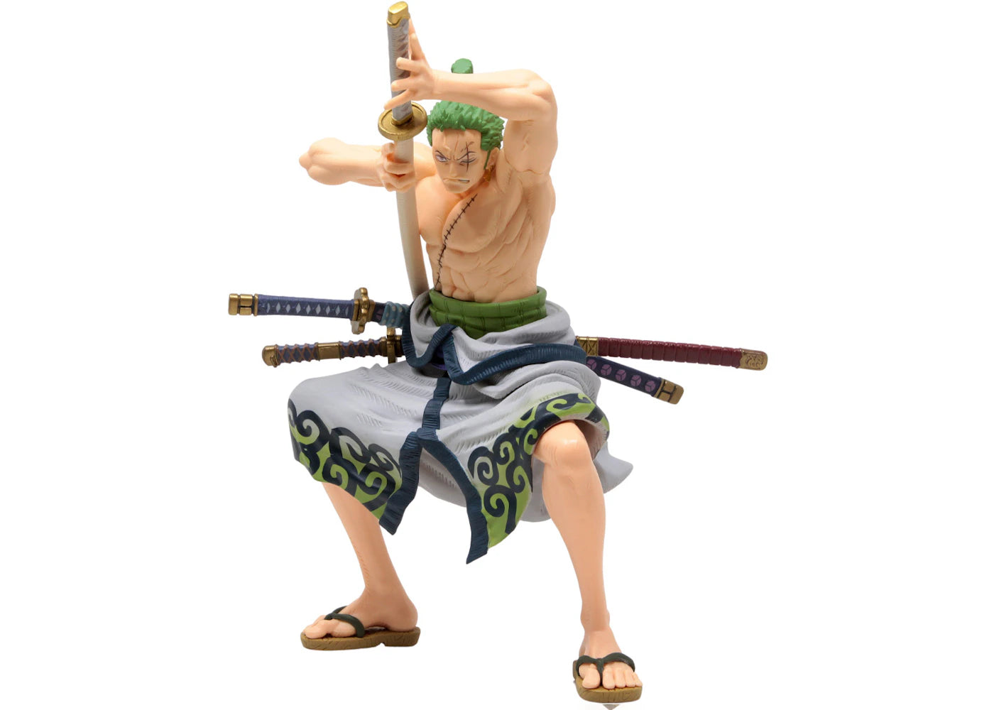 Banpresto One Piece World Colosseum 3 Super Master Stars Piece The Roronoa Zoro The Original Figure Green