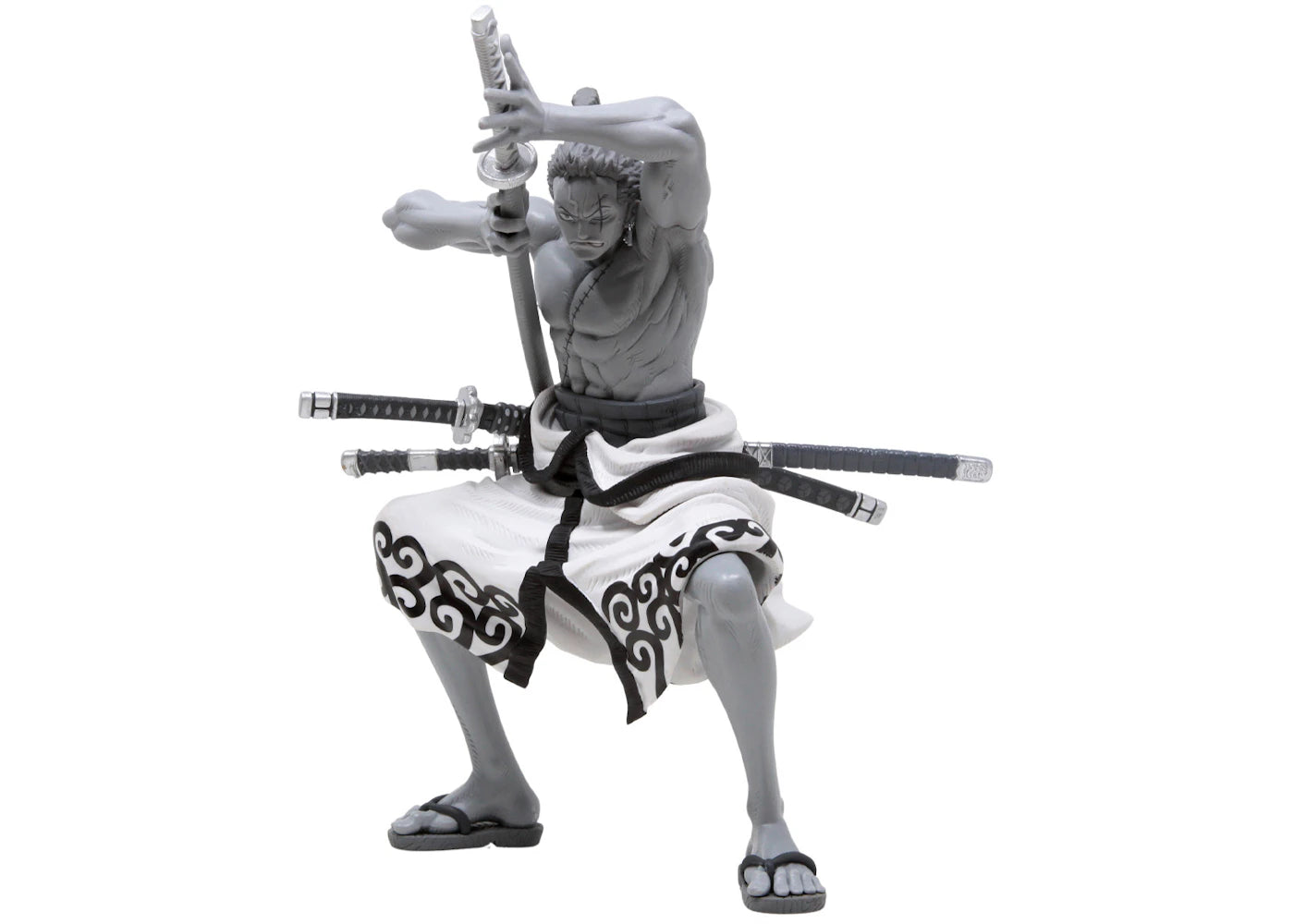 Banpresto One Piece World Colosseum 3 Super Master Stars Piece The Roronoa Zoro The Tones Figure Gray