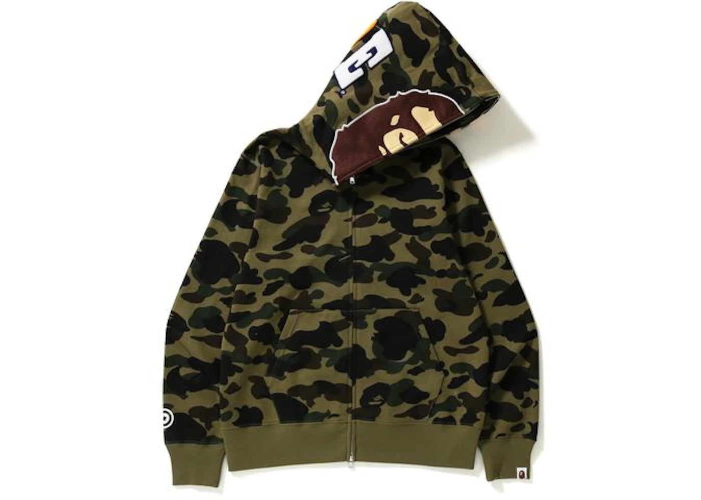 BAPE 1st Camo 2nd Ape Hoodie Green