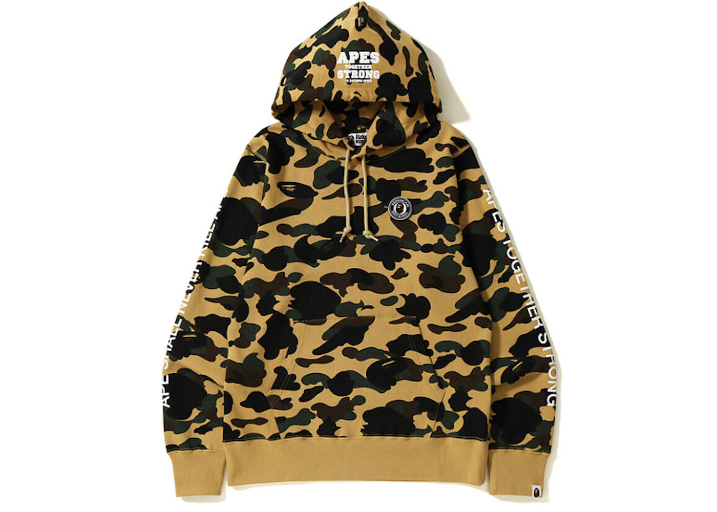 BAPE 1st Camo ATS Pullover Hoodie Yellow