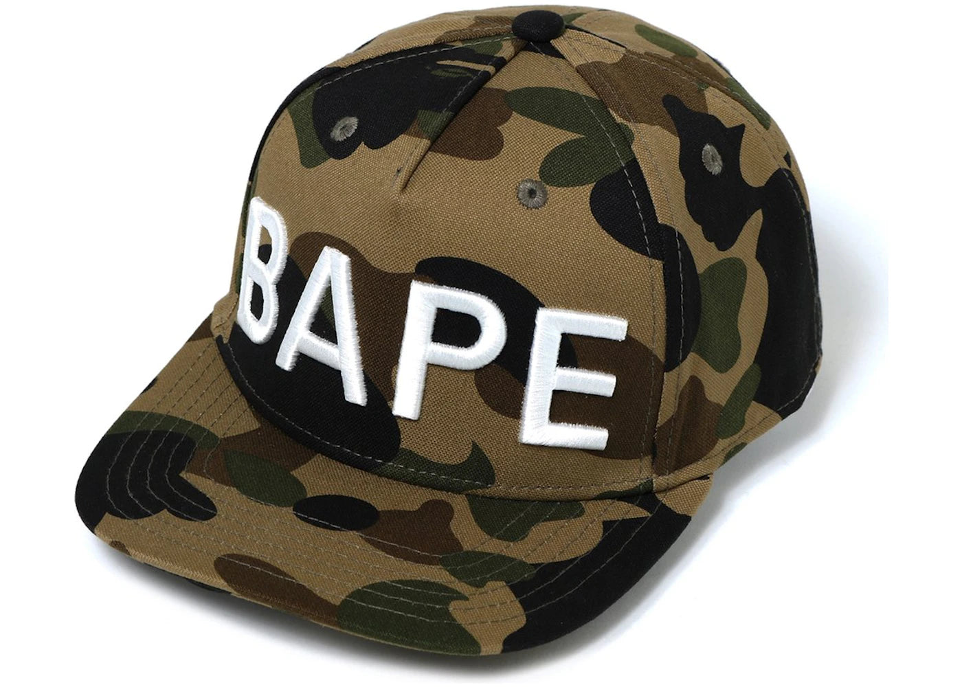 BAPE 1st Camo Bape Snap Back Cap Green