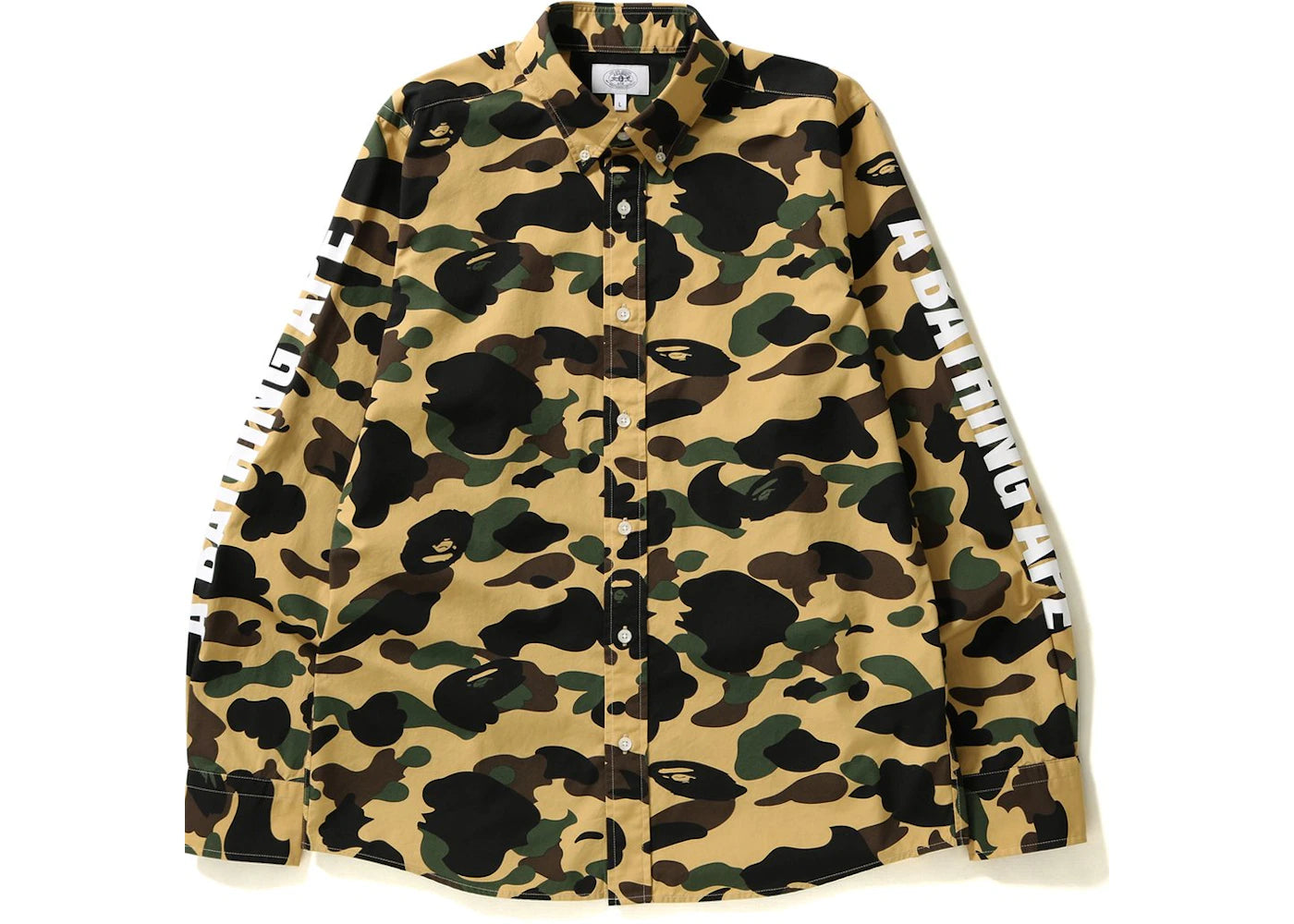 BAPE 1st Camo Bd Shirt Shirt Yellow
