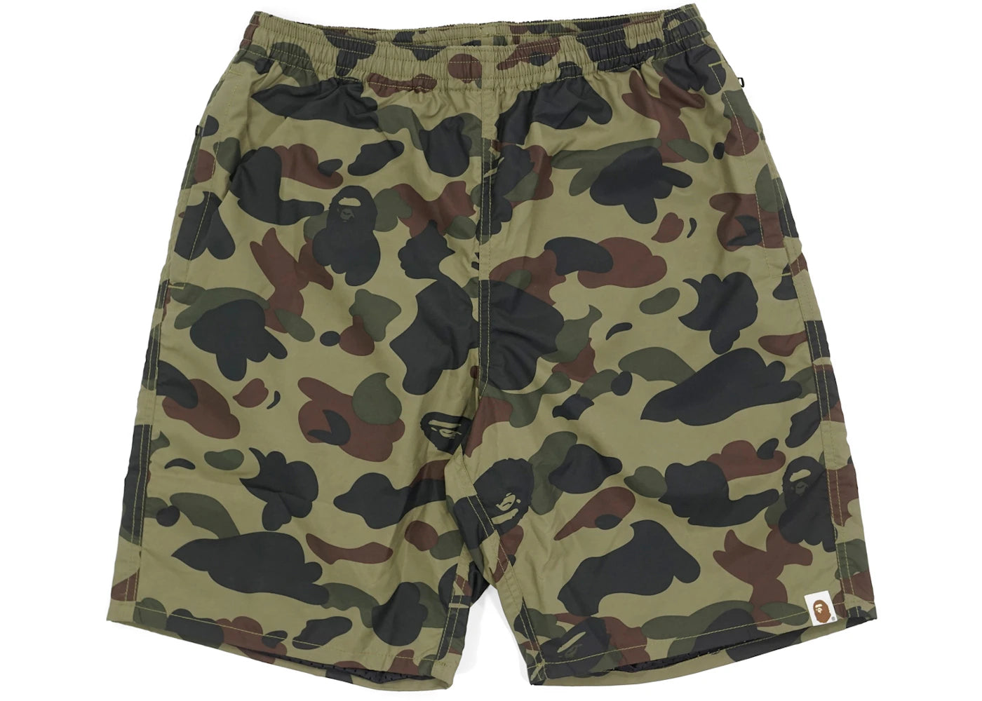 BAPE 1st Camo Beach Shorts Green