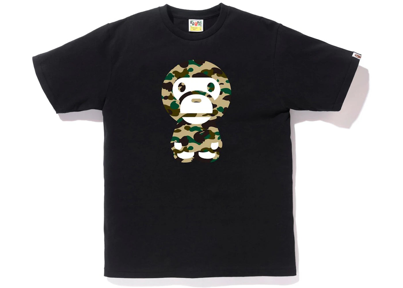 BAPE 1st Camo Big Baby Milo Tee Black/Yellow