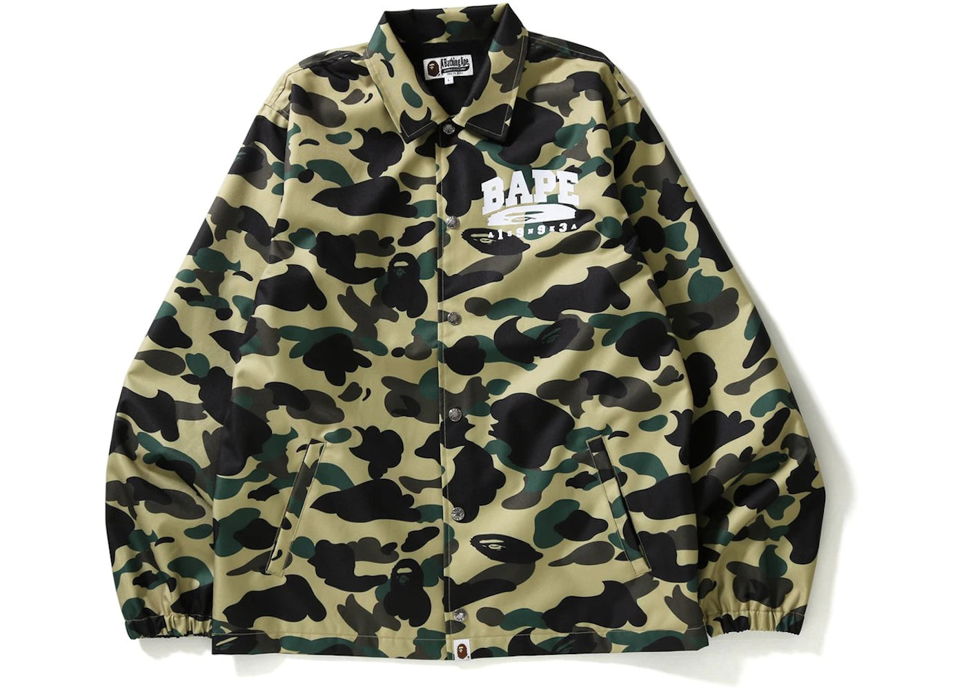 BAPE 1st Camo Coach Jacket Jacket Yellow