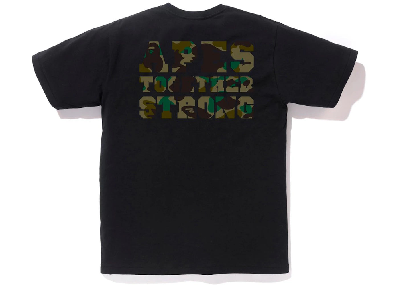 BAPE 1st Camo College ATS Tee Black/Green