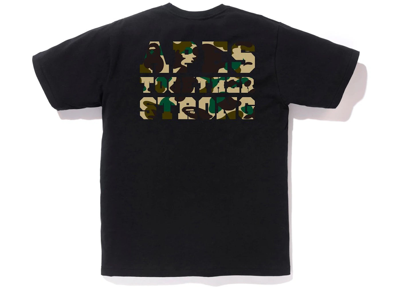 BAPE 1st Camo College ATS Tee Black/Yellow